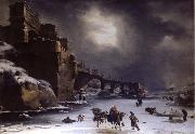 Rembrandt Harmensz Van Rijn City wall in the winter Spain oil painting artist